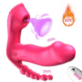  3 1. Čiulpti Vibratorius Klitorio Gyvis Analinis Granulės Makšties Stimuliatorius Nešiojami Žodžiu Vibratoriai Erotinis Žaislas Dildo Moterų Sekso Žaislai