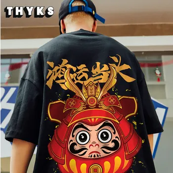  2022 Naujas Hip-Hop Vyrų Harajuku T-shirt Vasaros Vyrų Prarasti Tee Kinų stiliaus Spausdinimas, Didelio Dydžio Ins Trumpas Rankovės M-5XL
